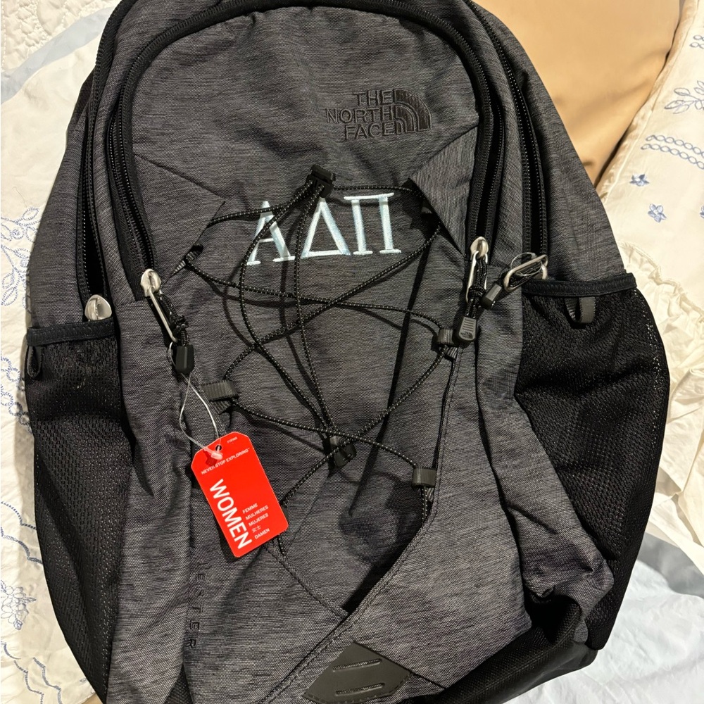 ADPi embroidered North Face backpack